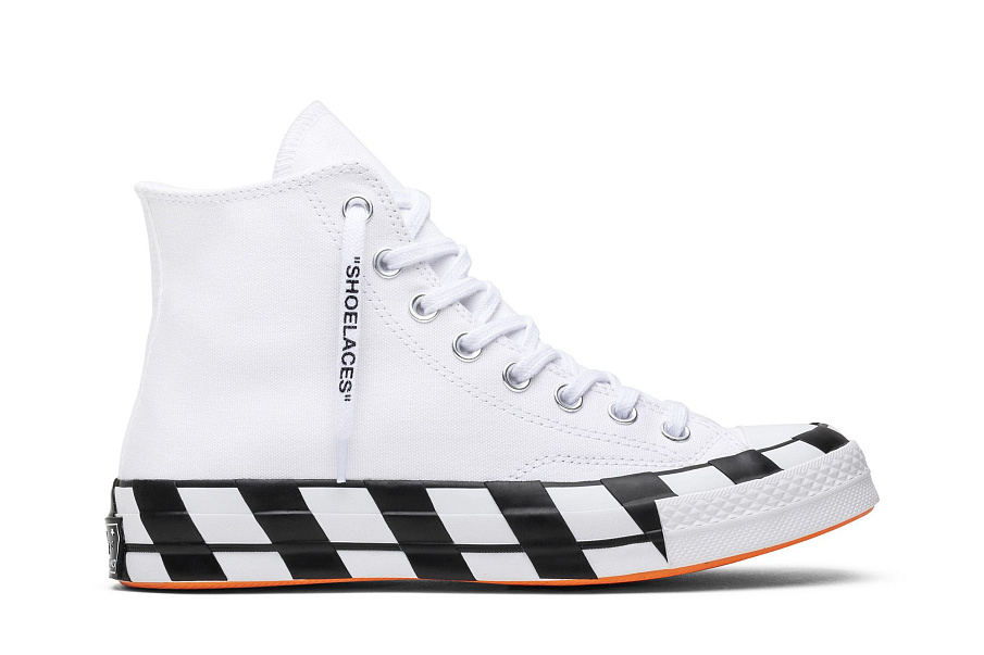 Фото № 2 с приближением к товару «‎Off-White x Converse Chuck 70 White»