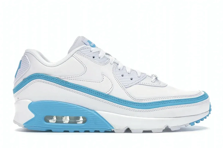 Фото № 1 с приближением к товару «‎Nike Air Max 90 Undefeated White Blue Fury»