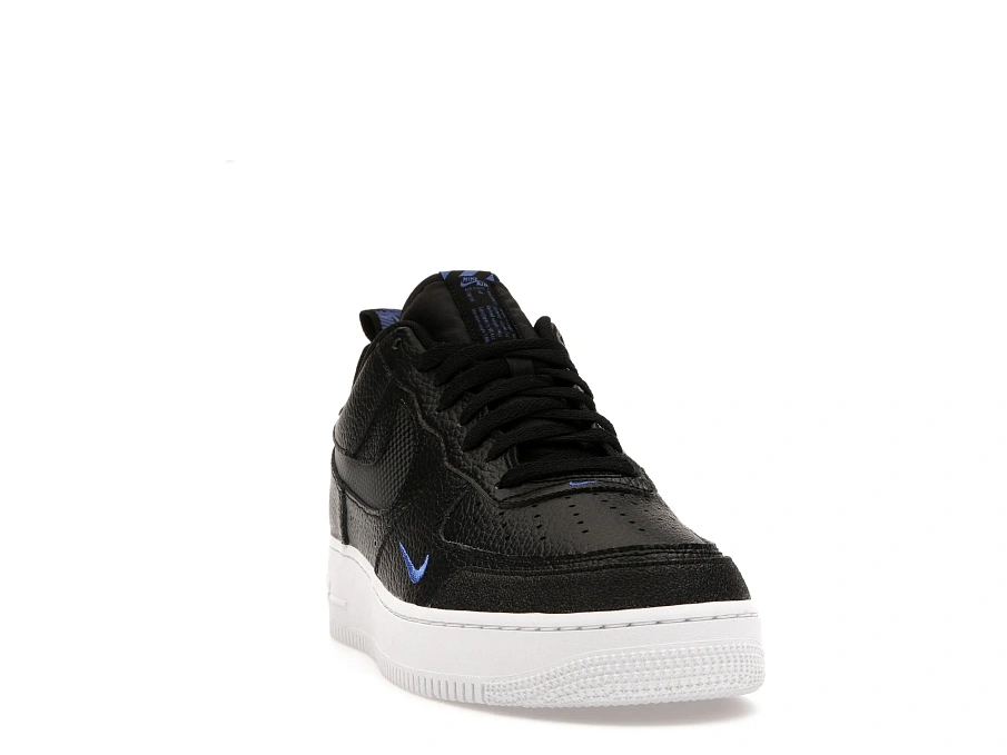 Фото № 4 с приближением к товару «‎Nike Air Force 1 Low Cut Out Reflective Swoosh Black Blue»