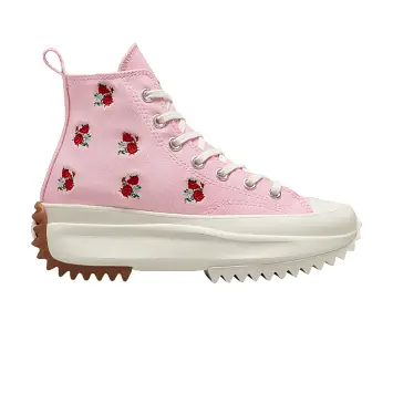 Converse Run Star Hike Platform High Embroidered Floral - Sunrise Pink - 1