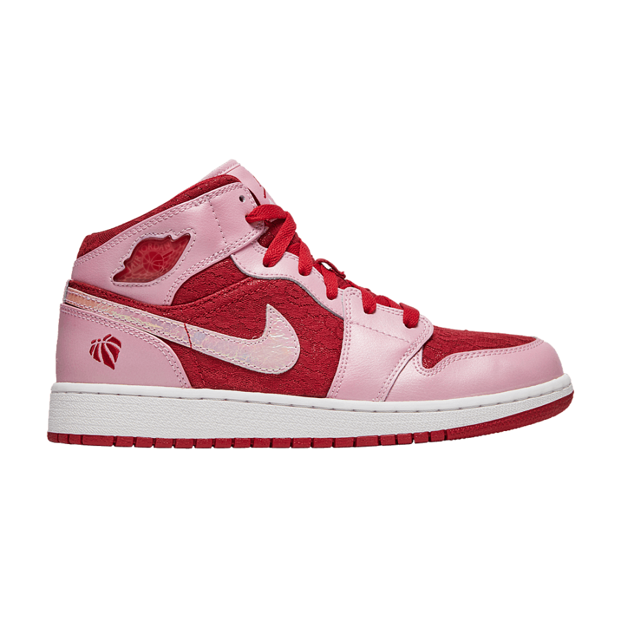 Фото № 1 с приближением к товару «‎Air Jordan 1 Mid Premium GS Valentines Day»
