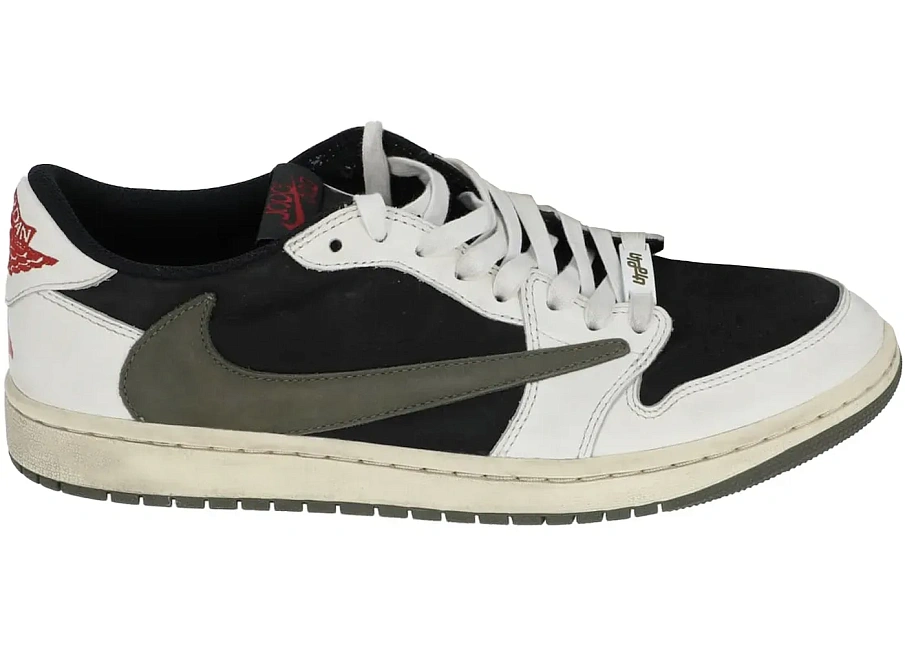Фото № 1 с приближением к товару «‎Jordan 1 Retro Low OG SP Travis Scott Olive (Friends and Family) »