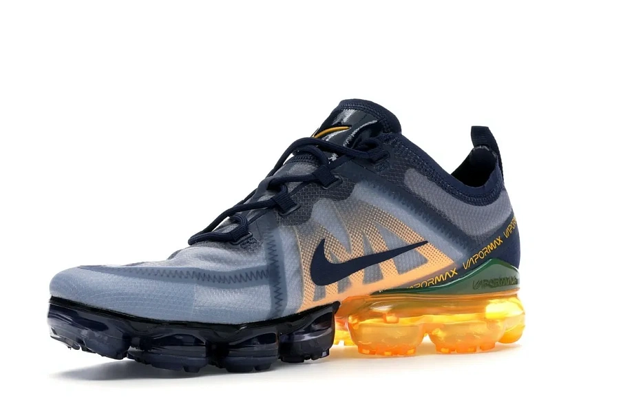 Фото № 4 с приближением к товару «‎Nike Air VaporMax 2019 Midnight Navy Laser Orange»