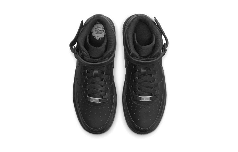 Фото № 4 с приближением к товару «‎Nike Air Force 1 Mid LE (GS) Black»