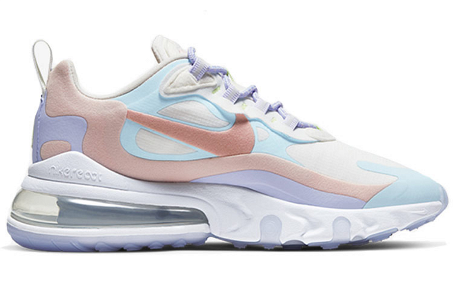 Фото № 2 с приближением к товару «‎Nike Air Max270 React Running Shoes Sail Coral Stardust»