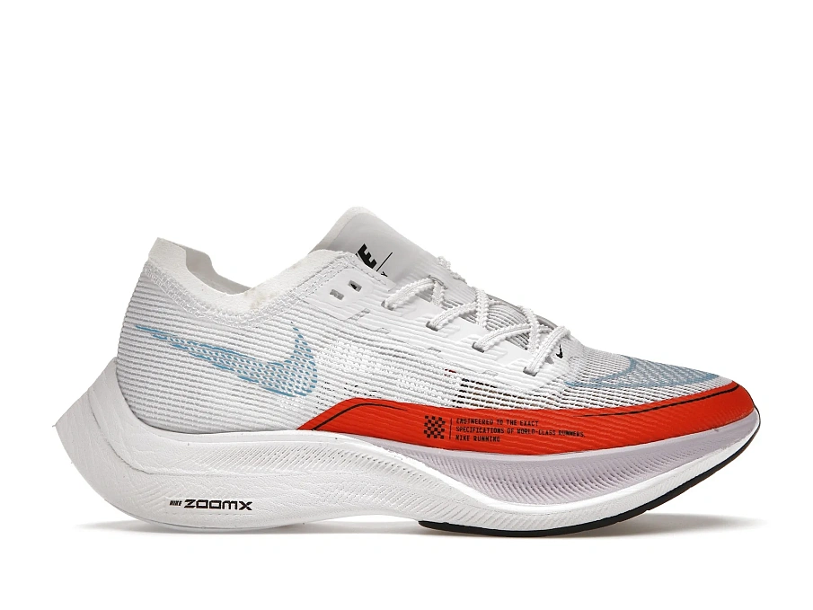 Фото № 1 с приближением к товару «‎Nike ZoomX Vaporfly Next% 2 White Laser Blue Rush Orange»