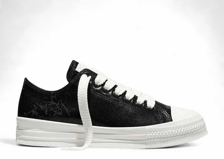 Фото № 2 с приближением к товару «‎Converse Chuck Taylor All Star Throwback Waxed Denim Black»