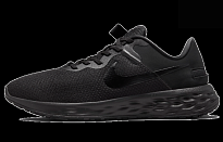 Фото № 1 с приближением к товару «‎Nike Revolution 6 FlyEase Next Nature Low-Top Running Shoes Black»