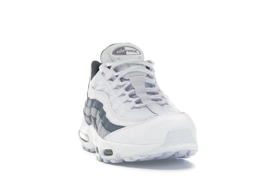 Фото № 2 с приближением к товару «‎Nike Air Max 95 White Cool Grey Wolf Grey»
