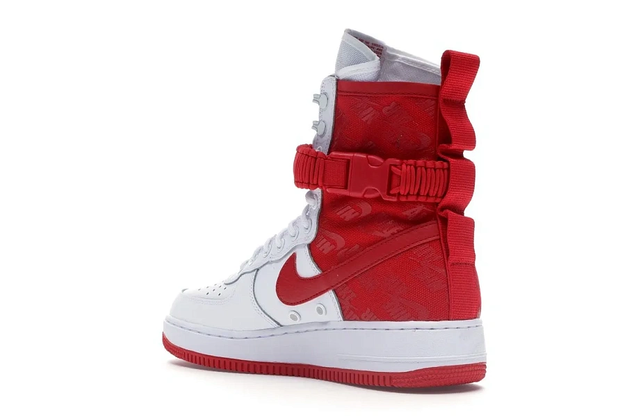Фото № 5 с приближением к товару «‎Nike SF Air Force 1 High White University Red»
