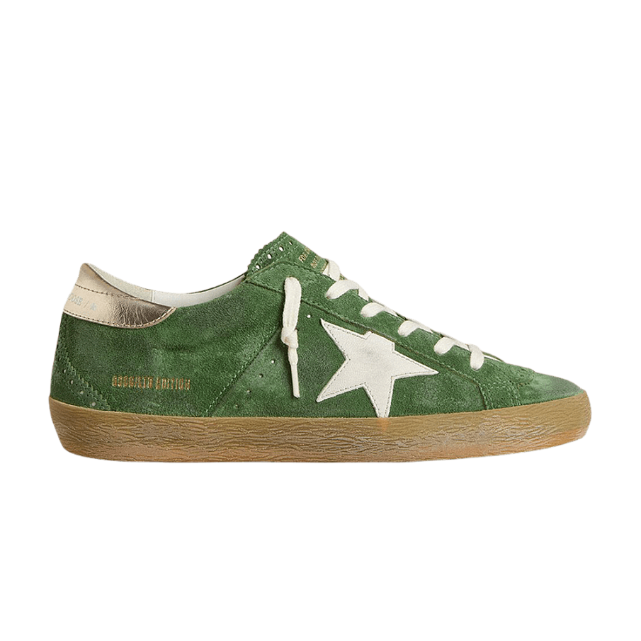Фото № 1 с приближением к товару «‎Golden Goose Women's Superstar Green Gold Metallic»