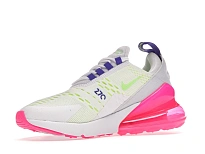 Фото № 3 с приближением к товару «‎Nike Air Max 270 White Volt Pink Blast Indigo »