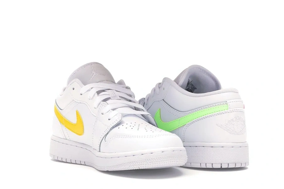 Фото № 6 с приближением к товару «‎Jordan 1 Low White Neon »