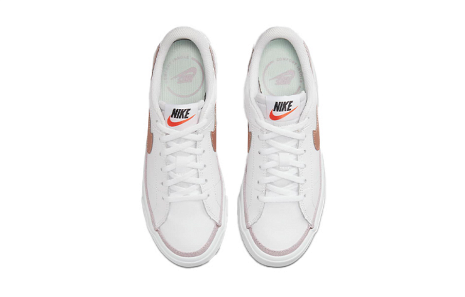 Фото № 4 с приближением к товару «‎Nike Court Legacy (GS) Sneakers WhiteBrown»