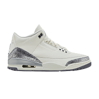 Фото № 1 с приближением к товару «‎Women's Air Jordan 3 Retro Sail Metallic Silver»