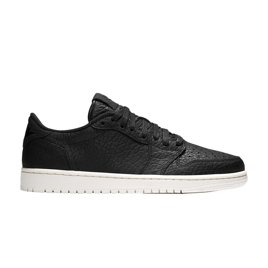 Фото № 1 с приближением к товару «‎Air Jordan 1 Retro Low Swooshless Black 2025»