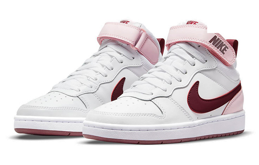Фото № 3 с приближением к товару «‎Nike Court Borough Mid 2 Skate Shoes RedWhitePink»