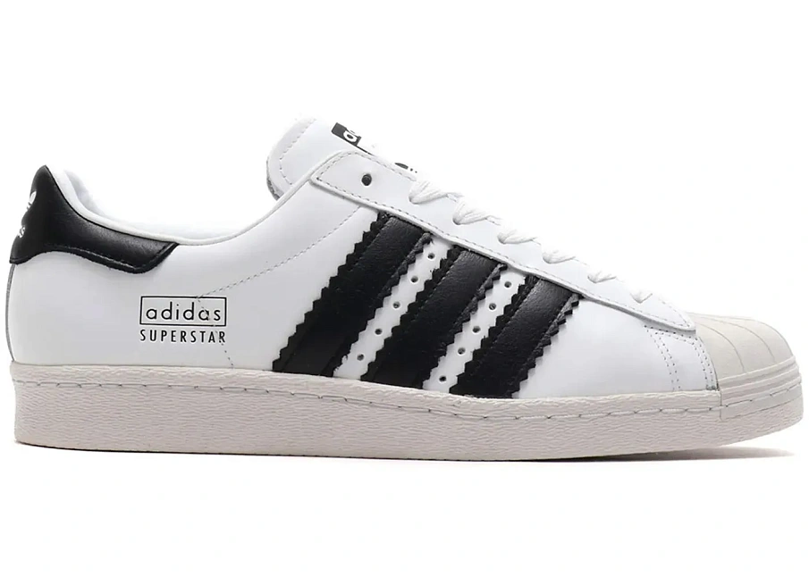 Фото № 1 с приближением к товару «‎adidas Superstar 80s Enlarged Stripes White»