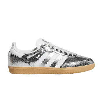 adidas Samba OG Big Kid Silver Metallic Cloud White