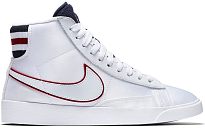 Фото № 2 с приближением к товару «‎Nike Blazer Mid White Blackened Blue Red Crush (W)»