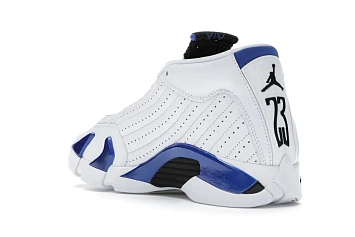 Jordan 14 Retro White Hyper Royal  - 6