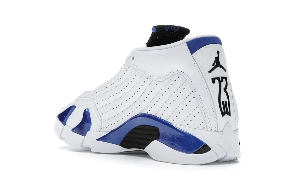 Фото № 6 с приближением к товару «‎Jordan 14 Retro White Hyper Royal »
