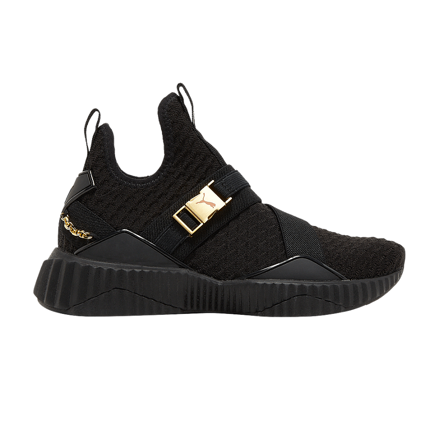 Фото № 1 с приближением к товару «‎Puma Women's Defy Mid Black Gold»