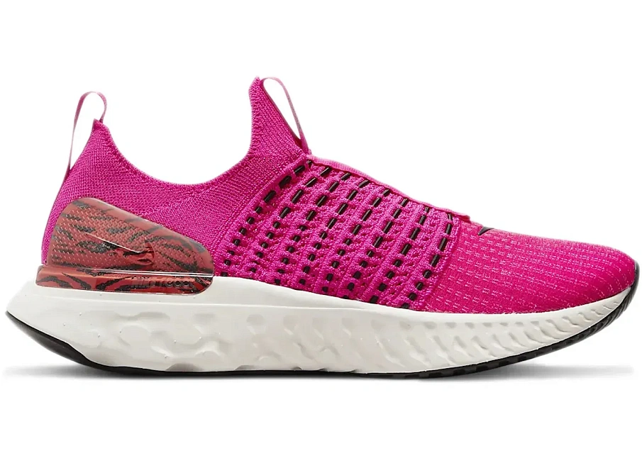 Фото № 1 с приближением к товару «‎Nike React Phantom Run Flyknit 2 Pink Prime Zebra »