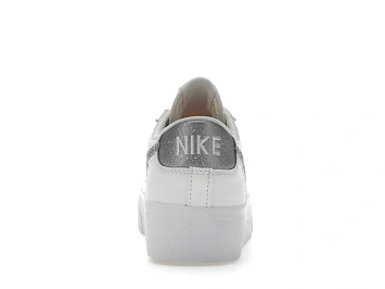Nike Blazer Low Platform Summit White Metallic Silver  - 4