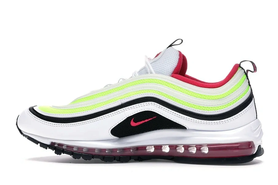 Фото № 5 с приближением к товару «‎Nike Air Max 97 White Black Volt Rush Pink»