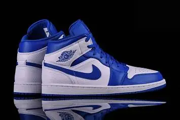 Nike Air Jordan 1 Mid Hyper Royal WhiteBlue - 4