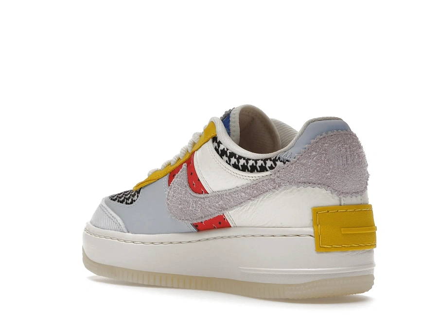 Фото № 5 с приближением к товару «‎Nike Air Force 1 Low Shadow Multi Print Houndstooth »