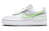 Фото № 1 с приближением к товару «‎Nike Air Force 1 Shadow WhiteGreenPurple»