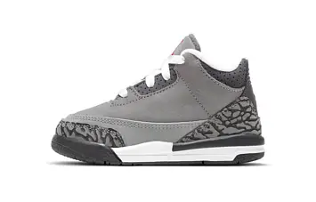 (TD) Air Jordan 3 Retro "Cool Grey" Little Fear Grey - 1