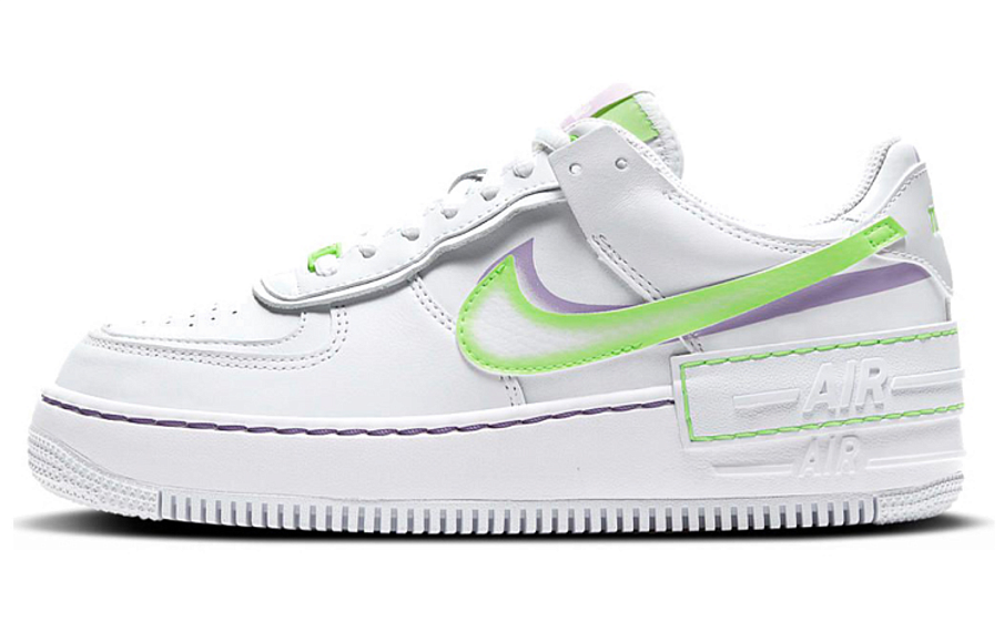 Фото № 1 с приближением к товару «‎Nike Air Force 1 Shadow WhiteGreenPurple»