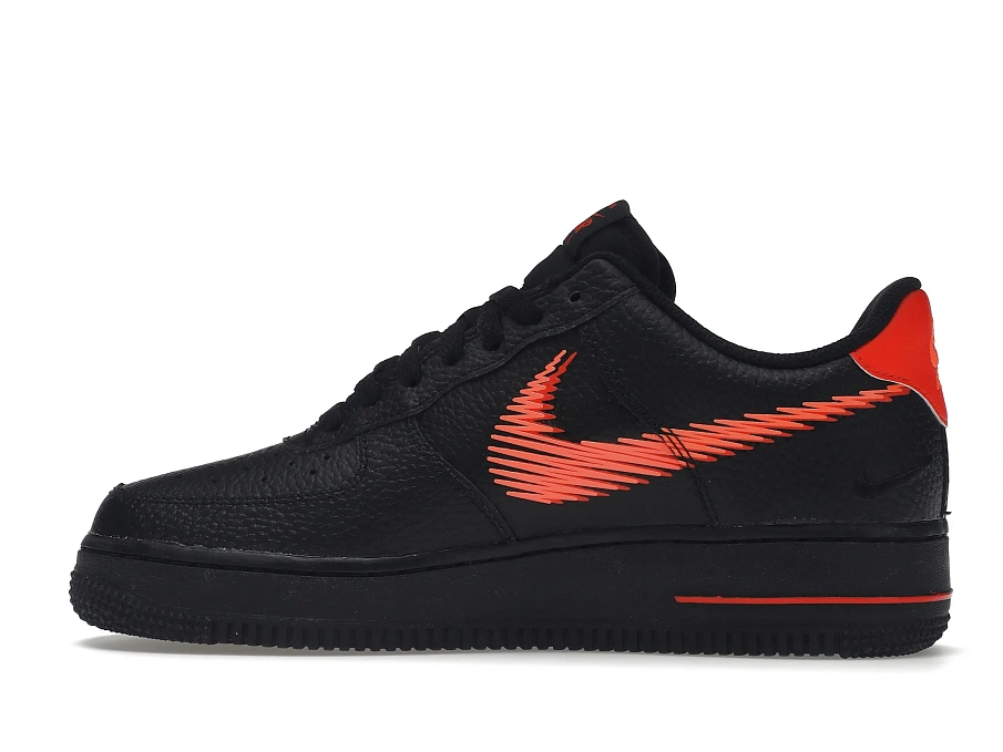 Фото № 5 с приближением к товару «‎Nike Air Force 1 Low Zig Zag Black Orange»
