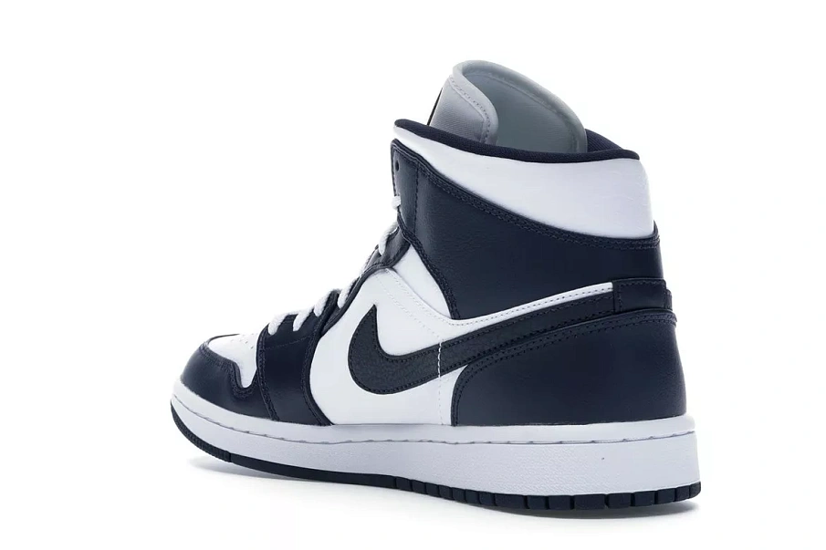 Фото № 5 с приближением к товару «‎Jordan 1 Mid White Metallic Gold Obsidian»