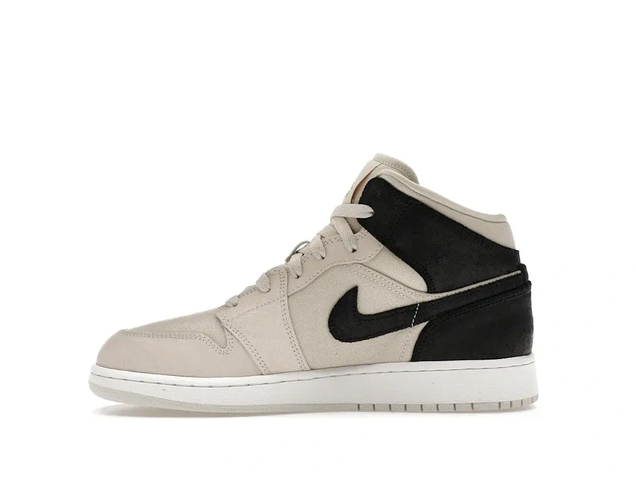 Фото № 3 с приближением к товару «‎Jordan 1 Mid Light Bone Metallic Gold Black »