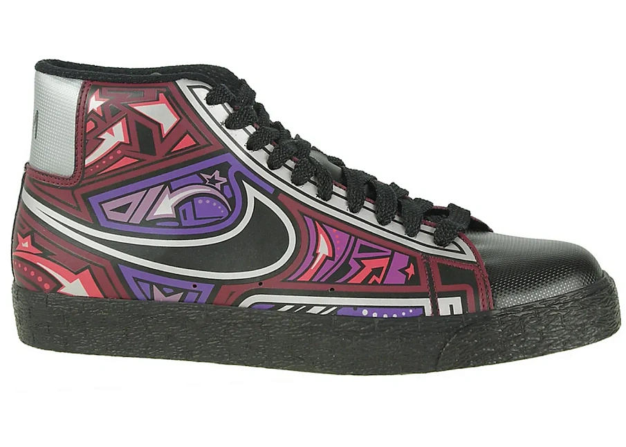 Фото № 1 с приближением к товару «‎Nike Blazer Hi Cherrywood Illustrated»