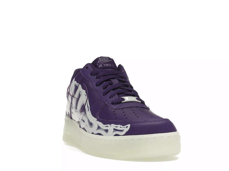 Фото № 4 с приближением к товару «‎Nike Air Force 1 Low '07 QS Purple Skeleton Halloween (2021)»