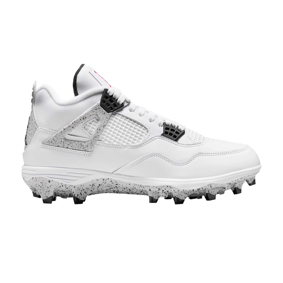 Фото № 1 с приближением к товару «‎Air Jordan 4 Retro TD Cleat White Cement»