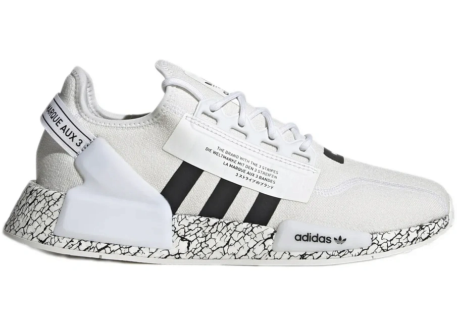 Фото № 1 с приближением к товару «‎adidas NMD R1 V2 Crackled White Black»
