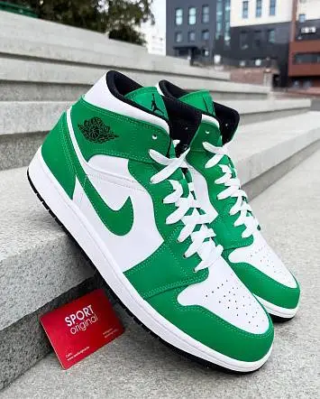 Air Jordan 1 Mid "Lucky Green" - 1