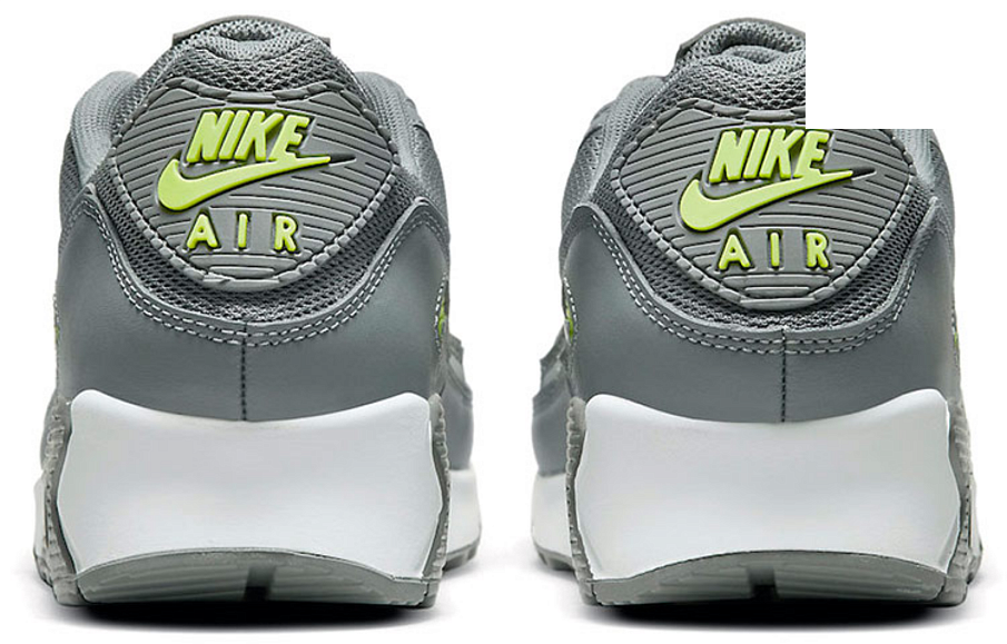 Фото № 4 с приближением к товару «‎Nike Air Max 90 'Grey Neon' GreyGreen»