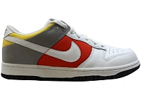 Фото № 1 с приближением к товару «‎Nike Dunk Low White Engine Red Medium Grey Yellow »