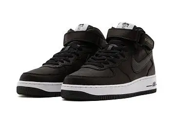 Stussy Nike Air Force 1 Mid "BlackBlack" - 3