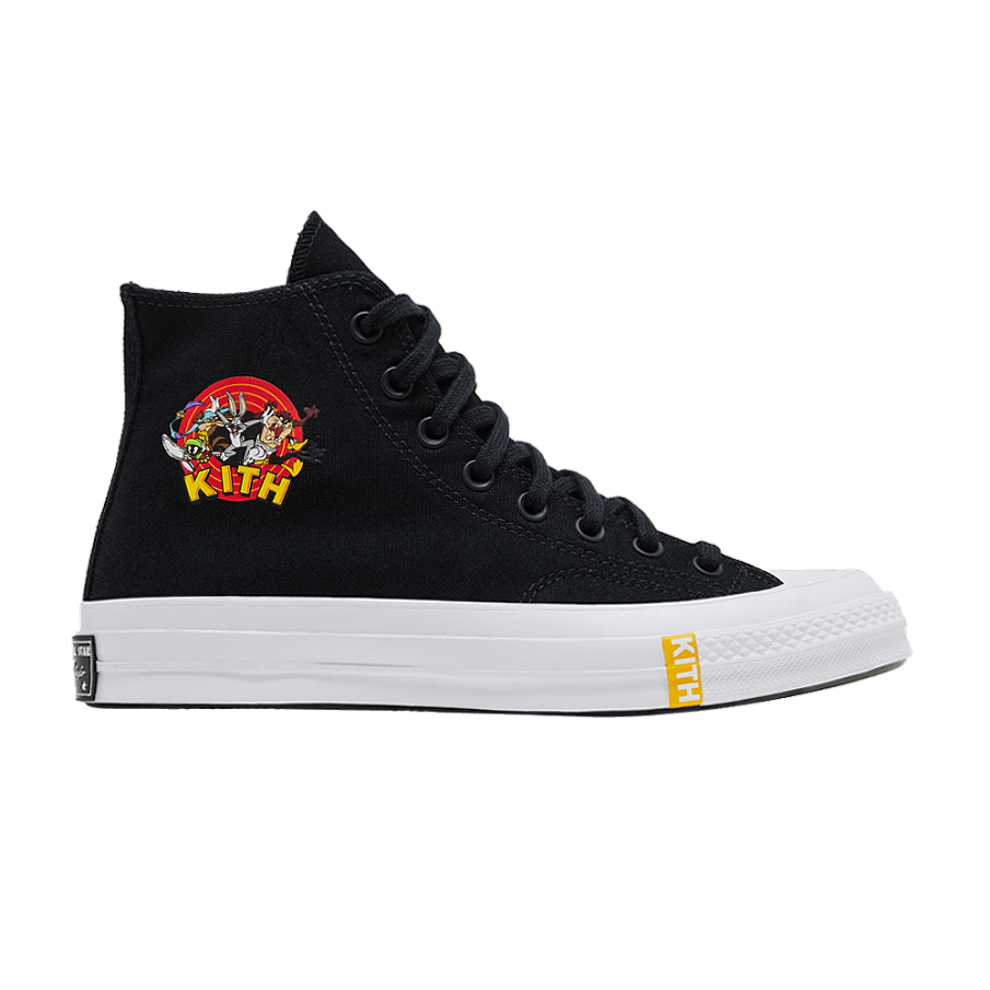 Фото № 1 с приближением к товару «‎KITH x Looney Tunes x Converse Chuck Taylor All Star 1970 High Black»