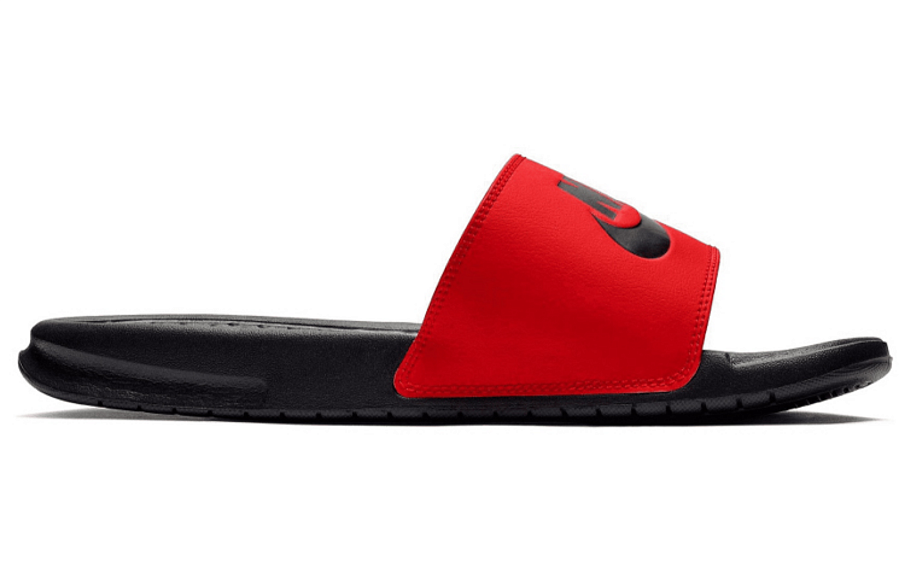 Фото № 2 с приближением к товару «‎Nike Benassi "Just Do It" Slippers RedBlack»