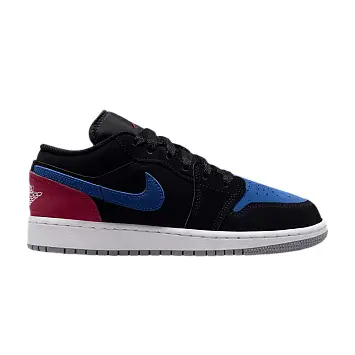Air Jordan 1 Low GS Black True Blue Red - 1