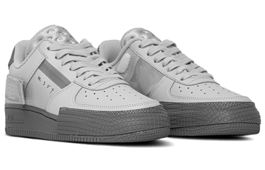 Фото № 3 с приближением к товару «‎Nike Air Force 1 Type Skate Shoes Grey FogCool Grey»